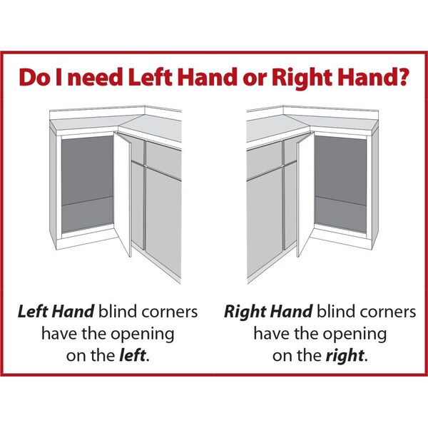 15 Grey And White Blind Corner Swingout For Openings On The Left Of The Blind